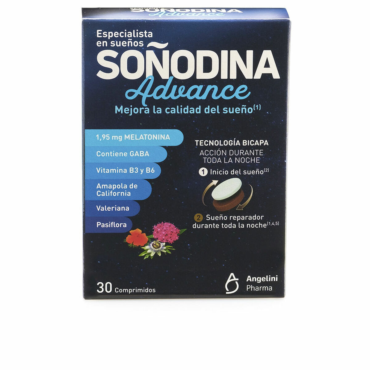 Kosttillskott för sömnproblem Natura Essenziale Soñodina Advance Melatonin 30 antal - 3
