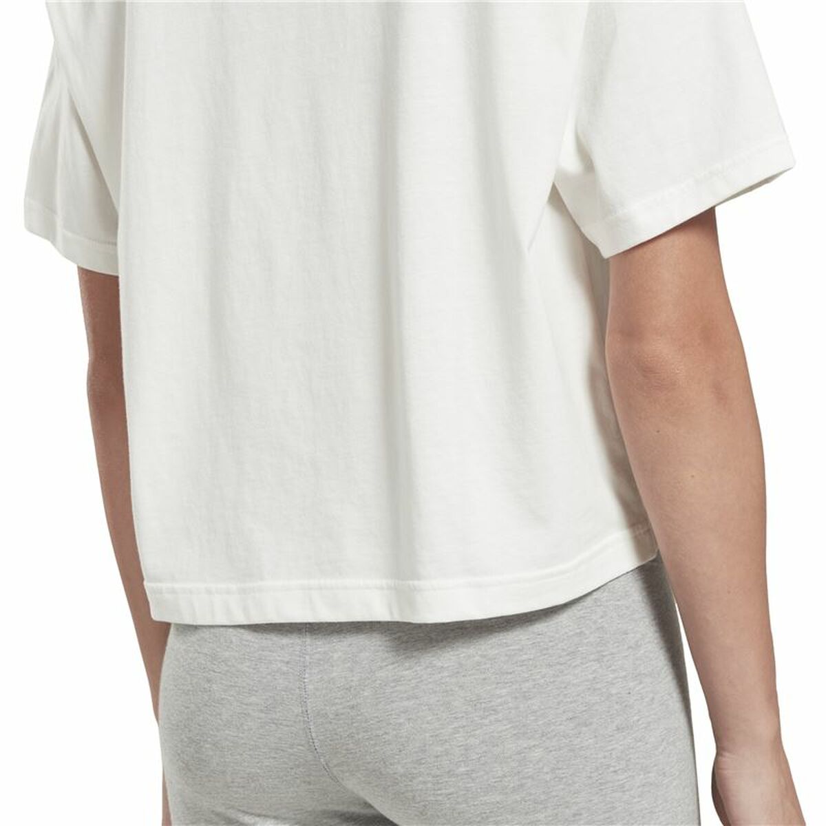T-shirt med kortärm Dam Reebok Graphic Logo Vit - 6