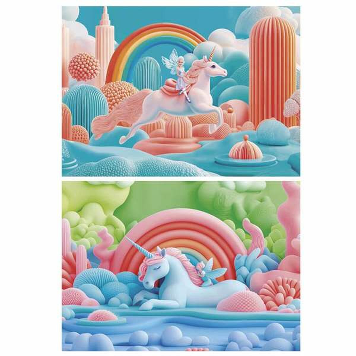 Pussel Educa Magic Unicorns (2 antal) - 3