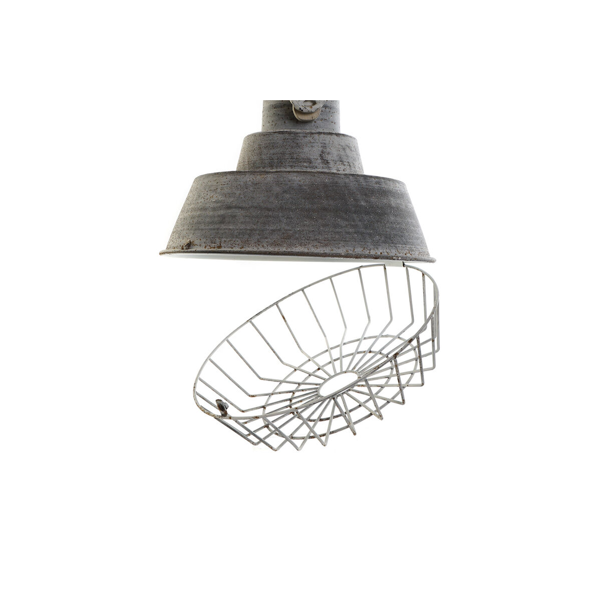 Taklampa Home ESPRIT Grå Trä Metall Järn 25 W 39 x 39 x 45 cm - 3