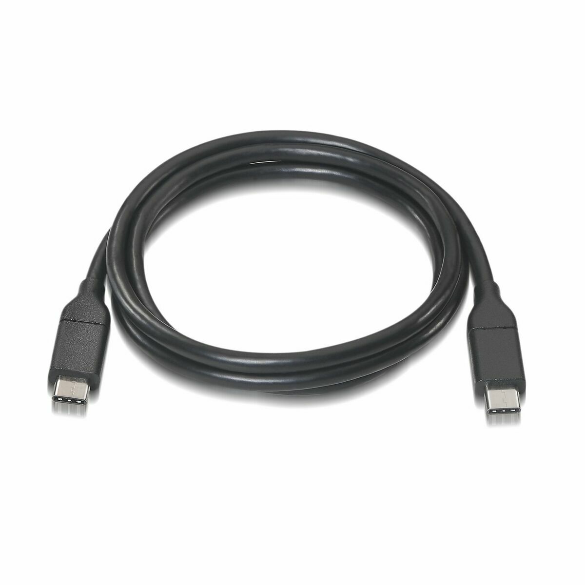 USB-C 3.1-kabel Aisens Svart 1 m - 2