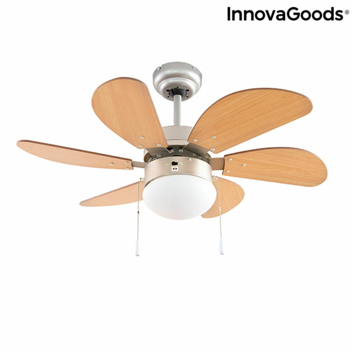 Takfläkt med belysning InnovaGoods Ø 75 cm 55W (Renoverade B) - 6