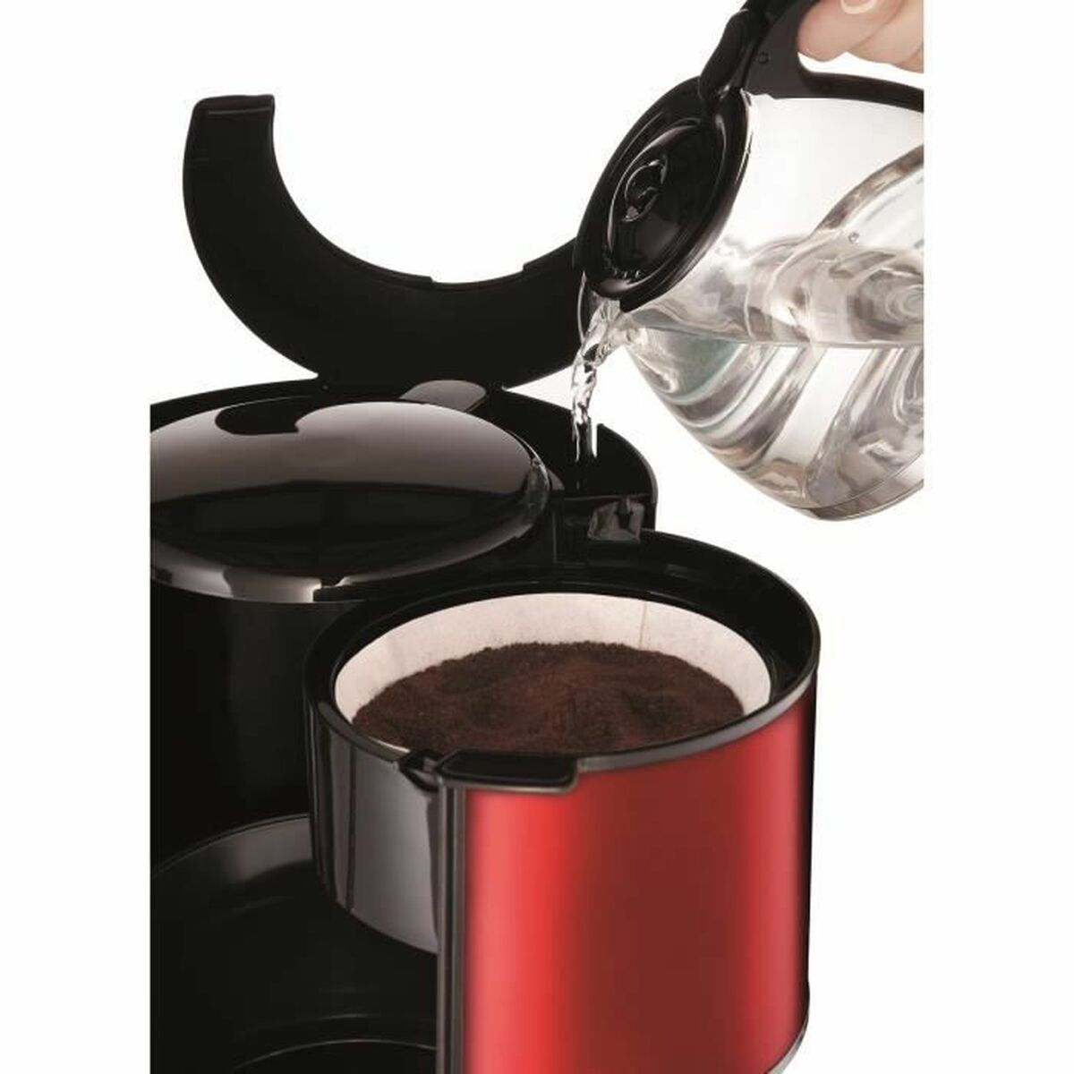 Kaffebryggare Moulinex FG360D11 Röd Svart/Röd Röd/Svart 1000 W 1,25 L - 3