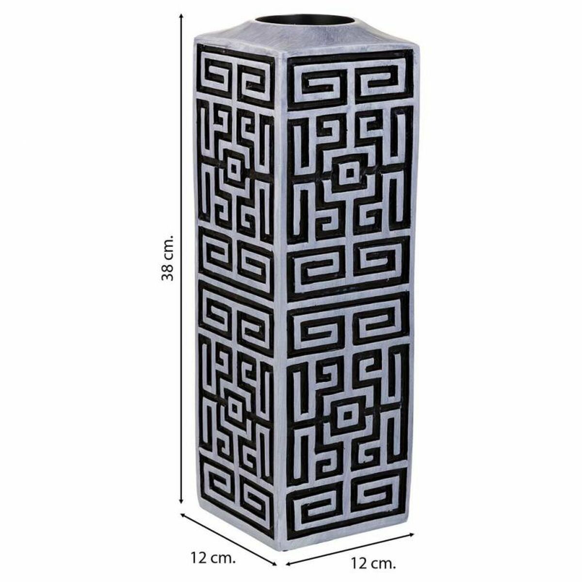 Vas Alexandra House Living Grå Silver Polyresin 12 x 38 x 12 cm - 3
