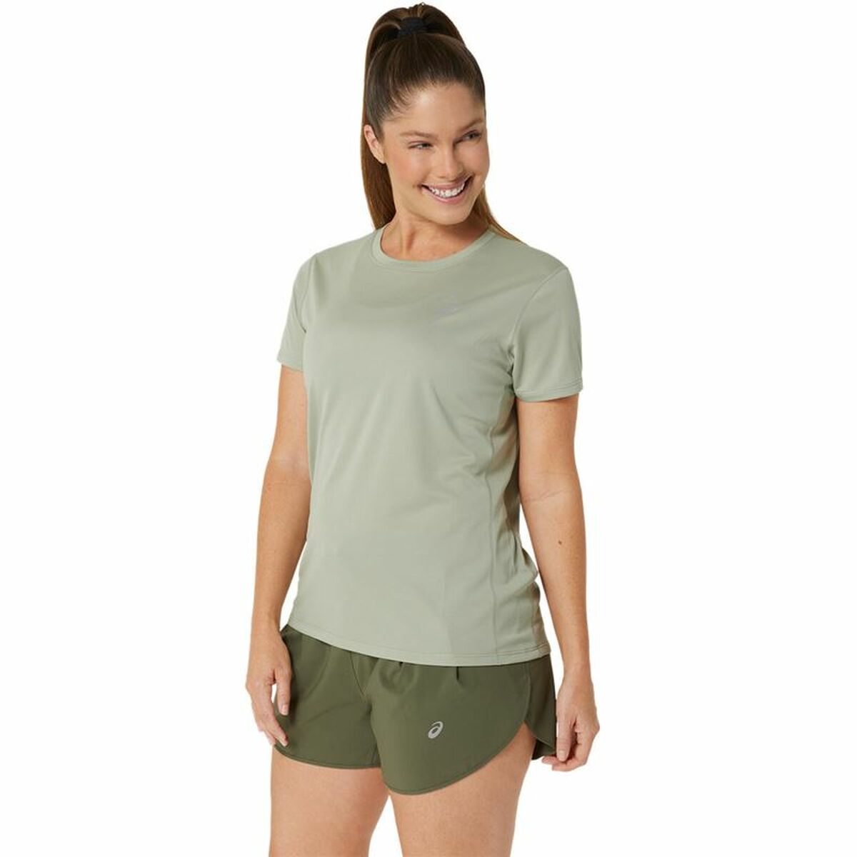 T-shirt med kortärm Dam Asics Core Oliv - 3