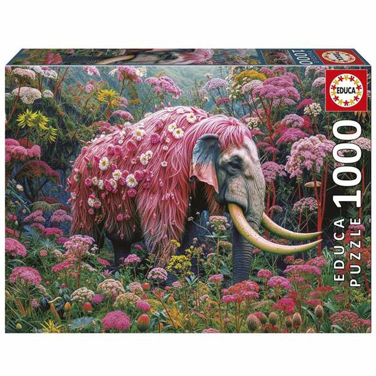 Pussel Educa Floral Elephant