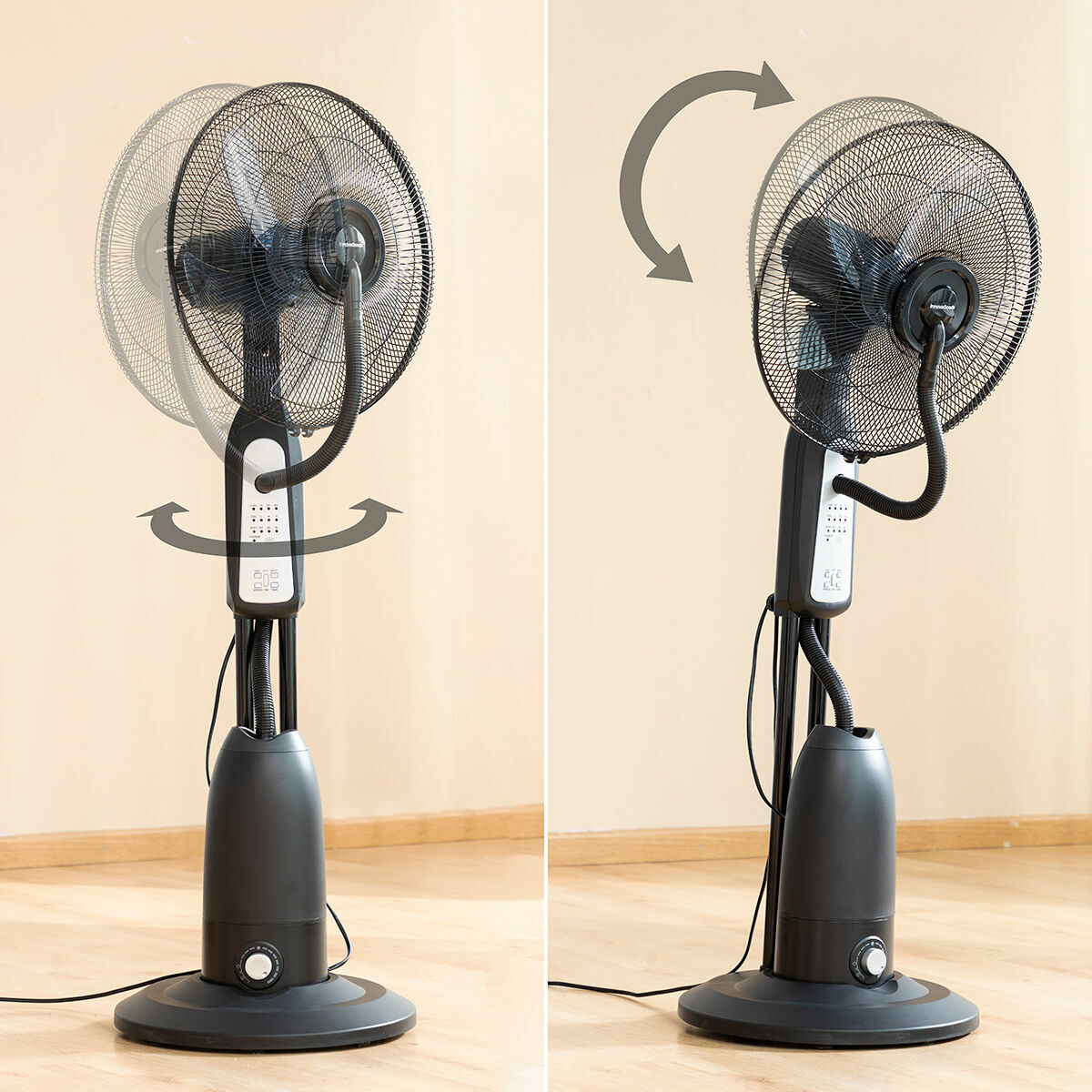 Golvfläkt med fjärrkontroll InnovaGoods Svart 90 W 2,8 L (Renoverade A) - 7