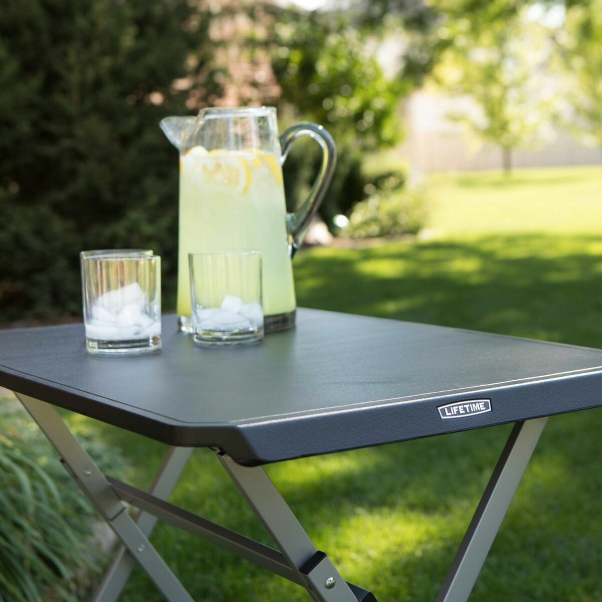 Fällbord Lifetime Svart Stål Plast 75 x 50,5 x 66 cm - 5