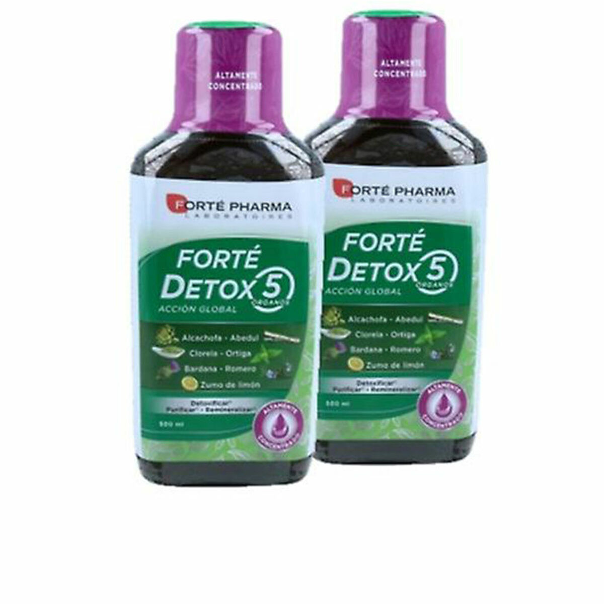 C-vitamin Forté Pharma Forté Detox órganos 500 ml 2 antal