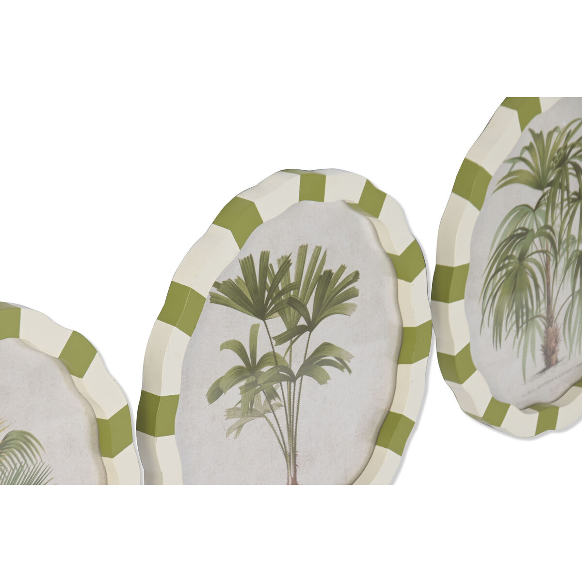 Tavla Home ESPRIT Glas Gran 30 x 2 x 30 cm (4 antal) - 2