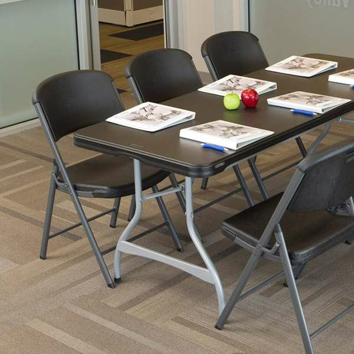Fällbord Lifetime 182 x 73,5 x 76 cm 6 personer Rektangulär Stål Plast - 7