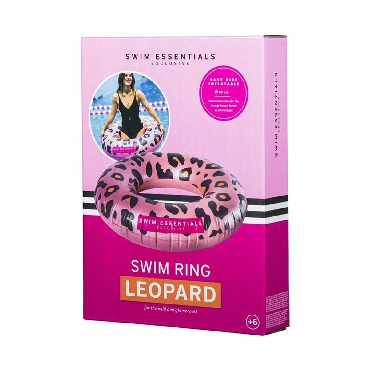 Uppblåsbar poolflotta Swim Essentials Leopard - 2