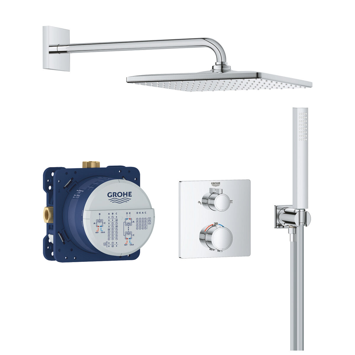 Duschpelare Grohe Grå 31 cm