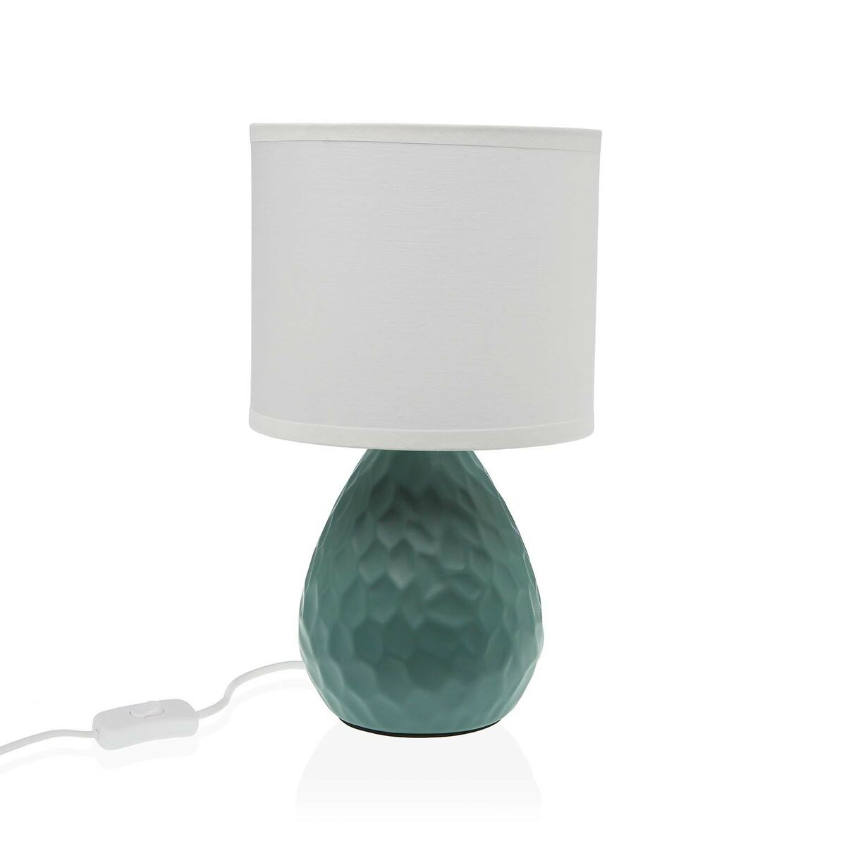 Bordslampa Versa Grön Vit Keramik 40 W 15,5 x 27,5 cm