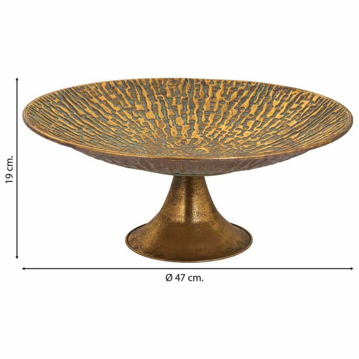 Bordsdekoration Alexandra House Living Guld Järn 47 x 19 x 47 cm - 3