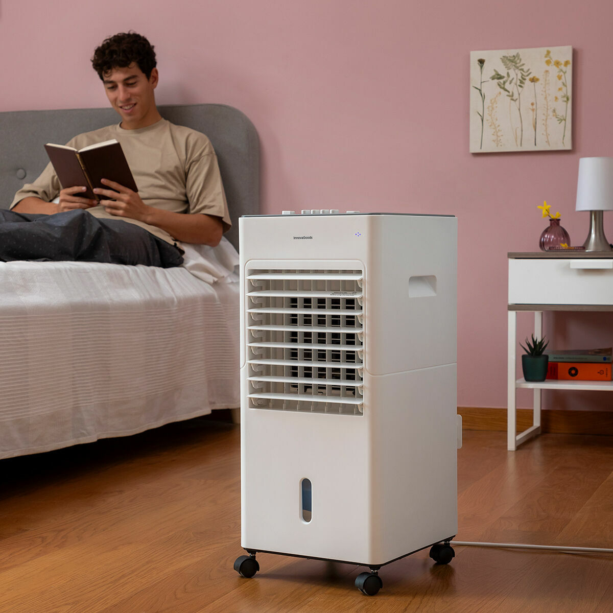Bärbar multifunktionell evaporativ luftkonditionering Airvecove InnovaGoods 65 W 5 L Vit (Renoverade B) - 3