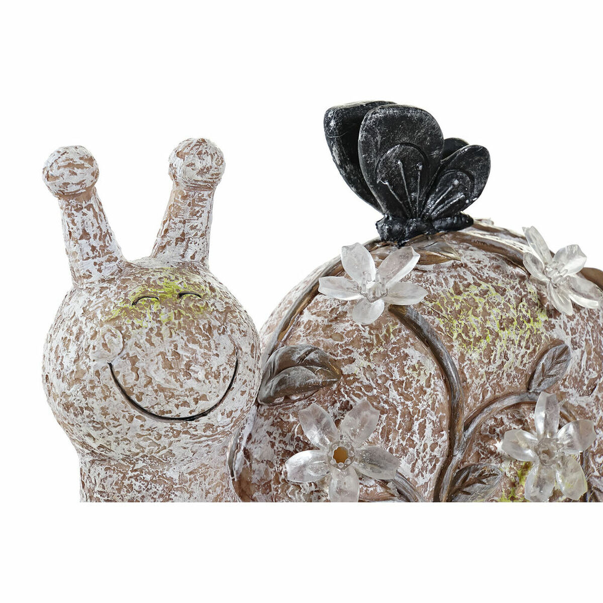 Prydnadsfigur DKD Home Decor Grön Rosa Naturell djur Shabby Chic 20,5 x 10 x 17 cm (3 Delar) - 12