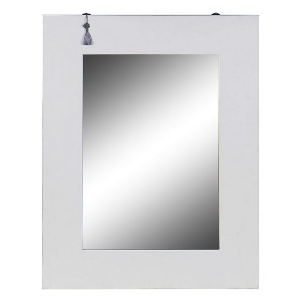 Väggspegel DKD Home Decor Vit Silvrig Orientalisk 70 x 2 x 90 cm