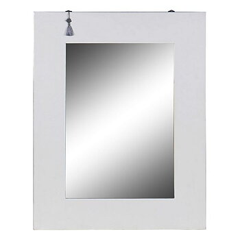 Väggspegel DKD Home Decor Vit Silvrig Orientalisk 70 x 2 x 90 cm