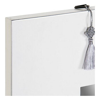 Väggspegel DKD Home Decor Vit Silvrig Orientalisk 70 x 2 x 90 cm