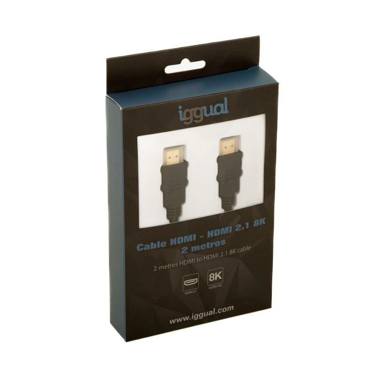 Kabel HDMI iggual IGG318300 2 m Svart 8K Ultra HD - 6