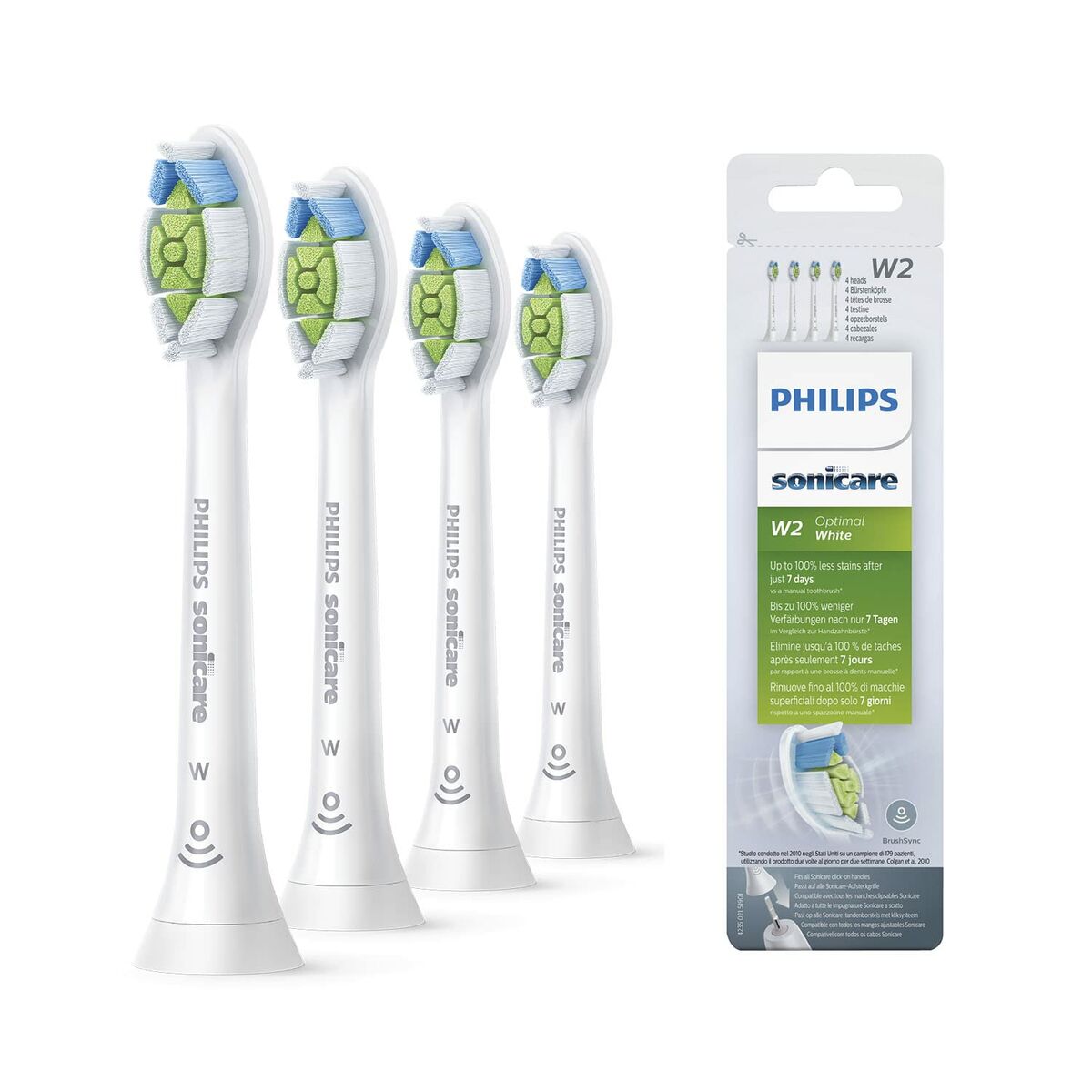Tandborsthuvud Philips HX6064/10 Vit 4 antal - 3
