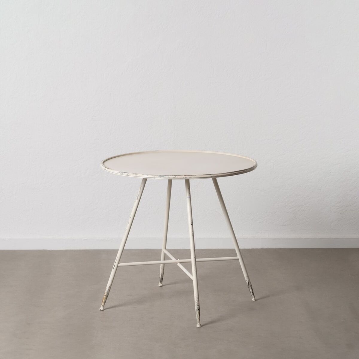 Sidobord Kräm Järn 80 x 80 x 75 cm - 8