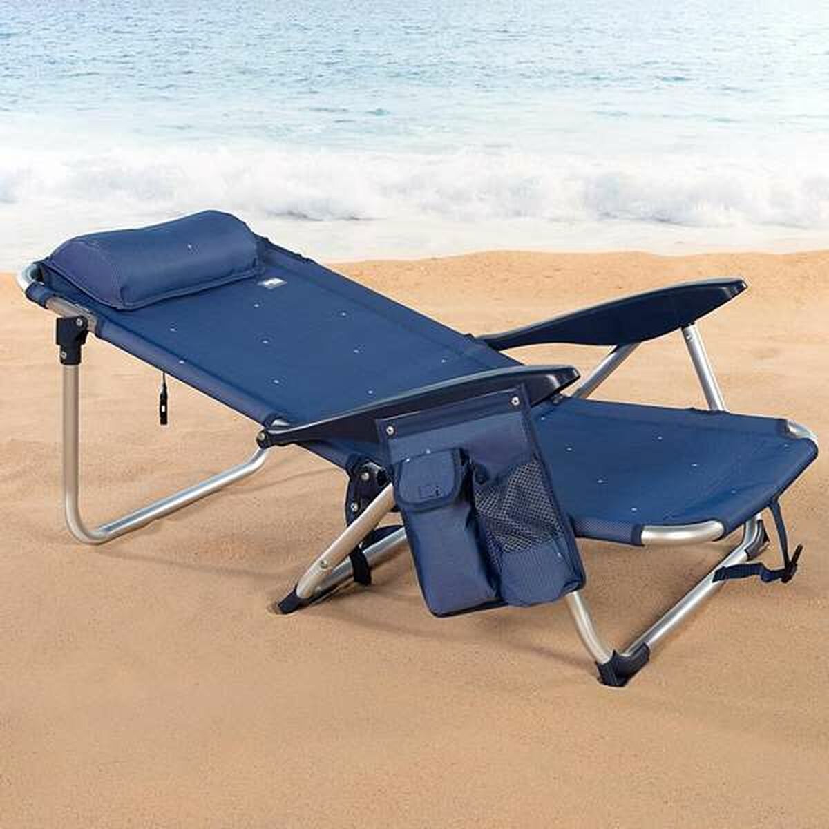 Strandstol Aktive Mörkblå 51 x 45 x 76 cm Strand - 6