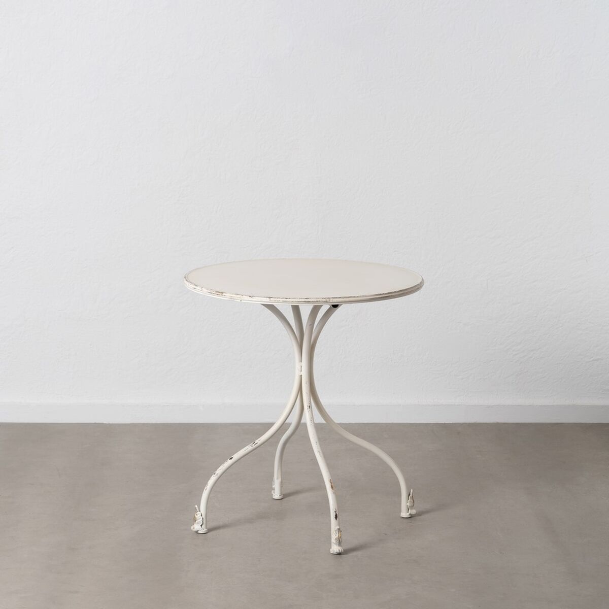 Sidobord Kräm Järn 70 x 70 x 75 cm - 4