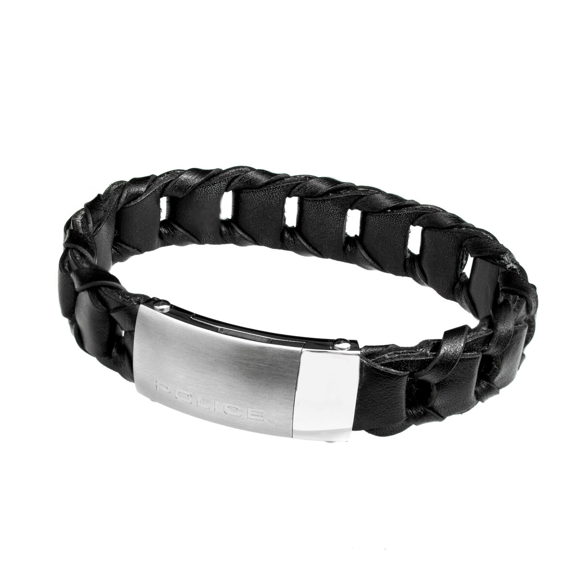 Herrarmband Police S14ACJ01B Läder