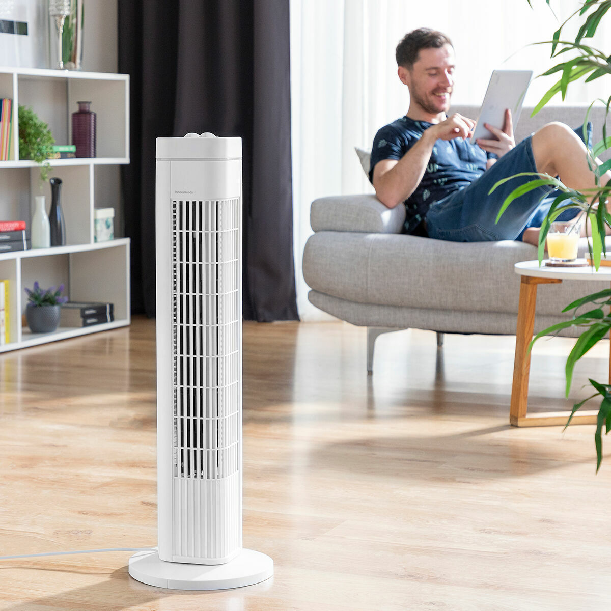 Tornfläkt Fankol InnovaGoods Vit 50 W (Renoverade B) - 2
