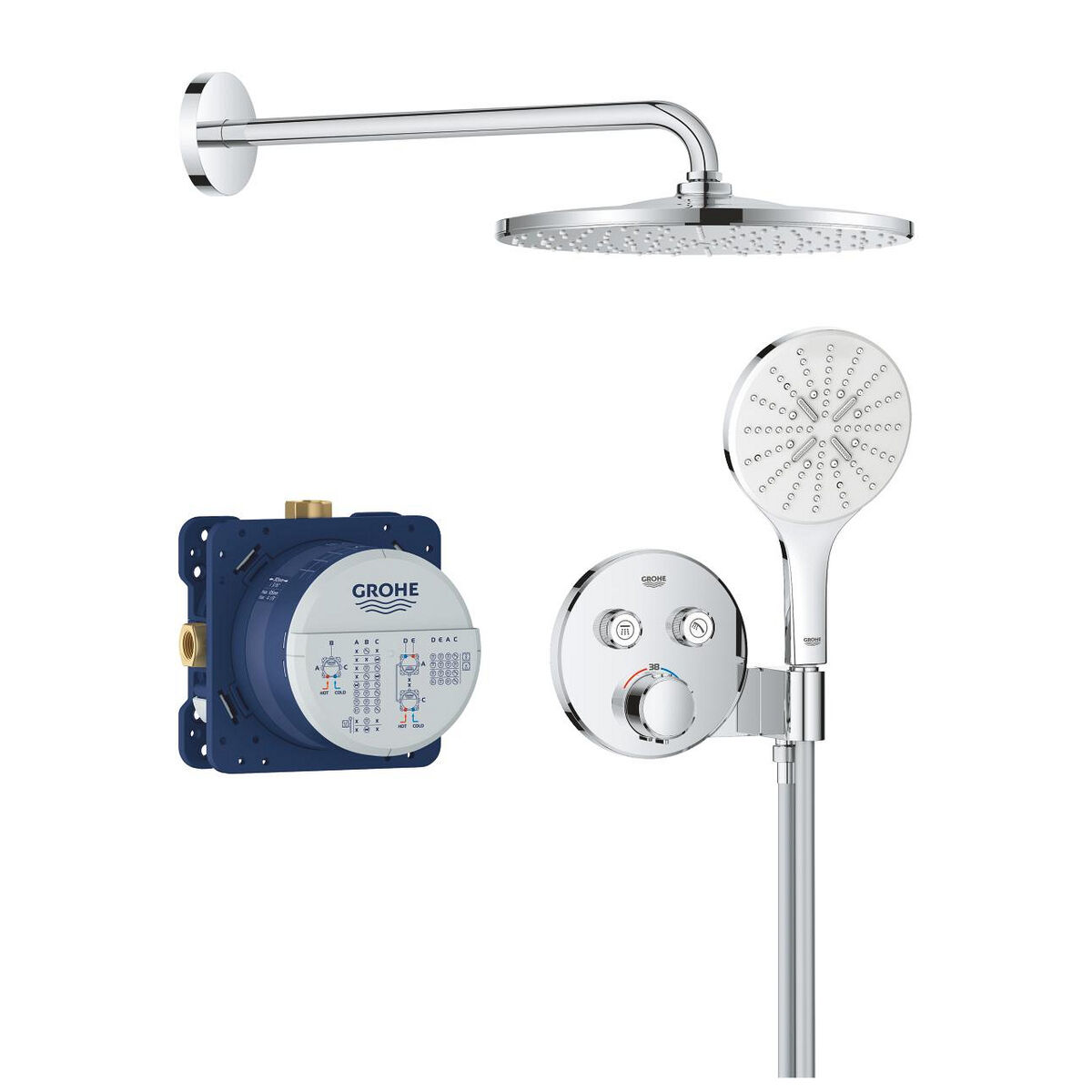 Duschpelare Grohe Grå 31 cm - 2