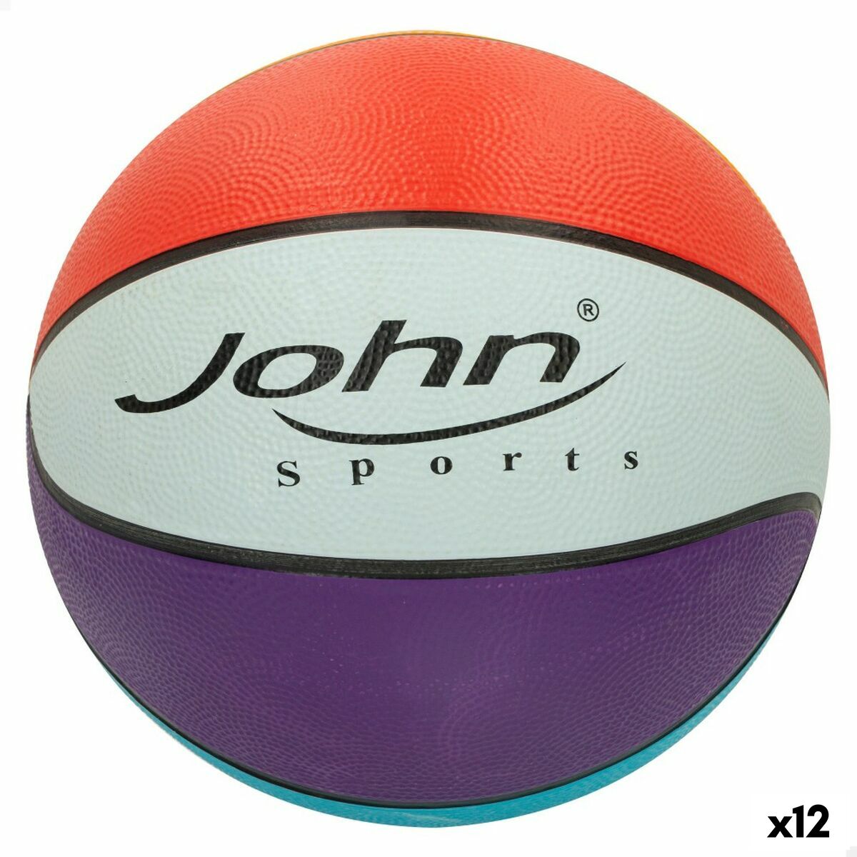 Basketboll John Sports Rainbow 7 Ø 24 cm 12 antal - 3