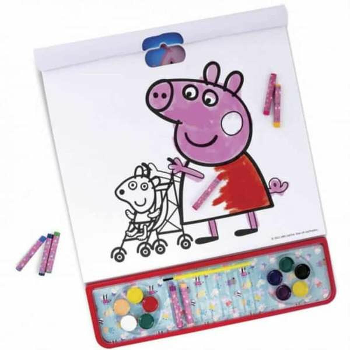 Målarbilder Peppa Pig Klistermärken 4-i-1 - 4