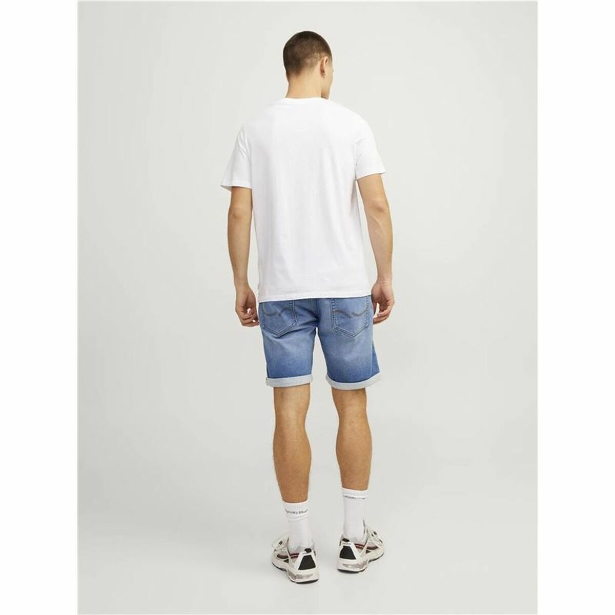 Kort byxa Jack & Jones Rick Con Ge 709 I.k Blå Cowboy - 4