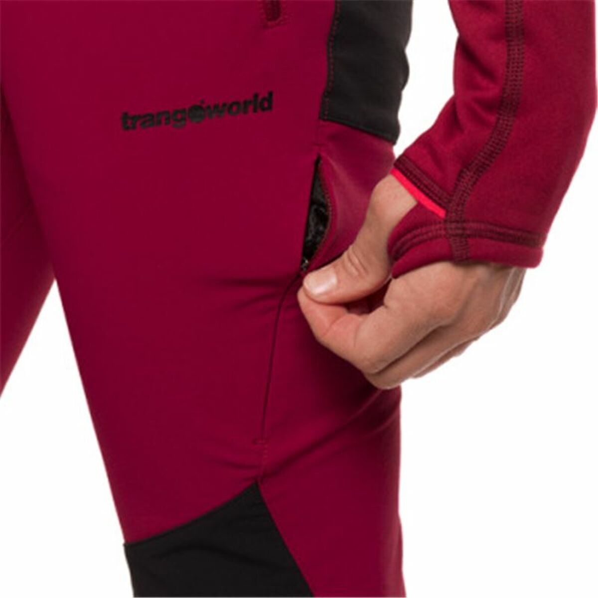 Långa träningsbyxor Trangoworld Dunai Dr Karmosinröd Kvinna - 5