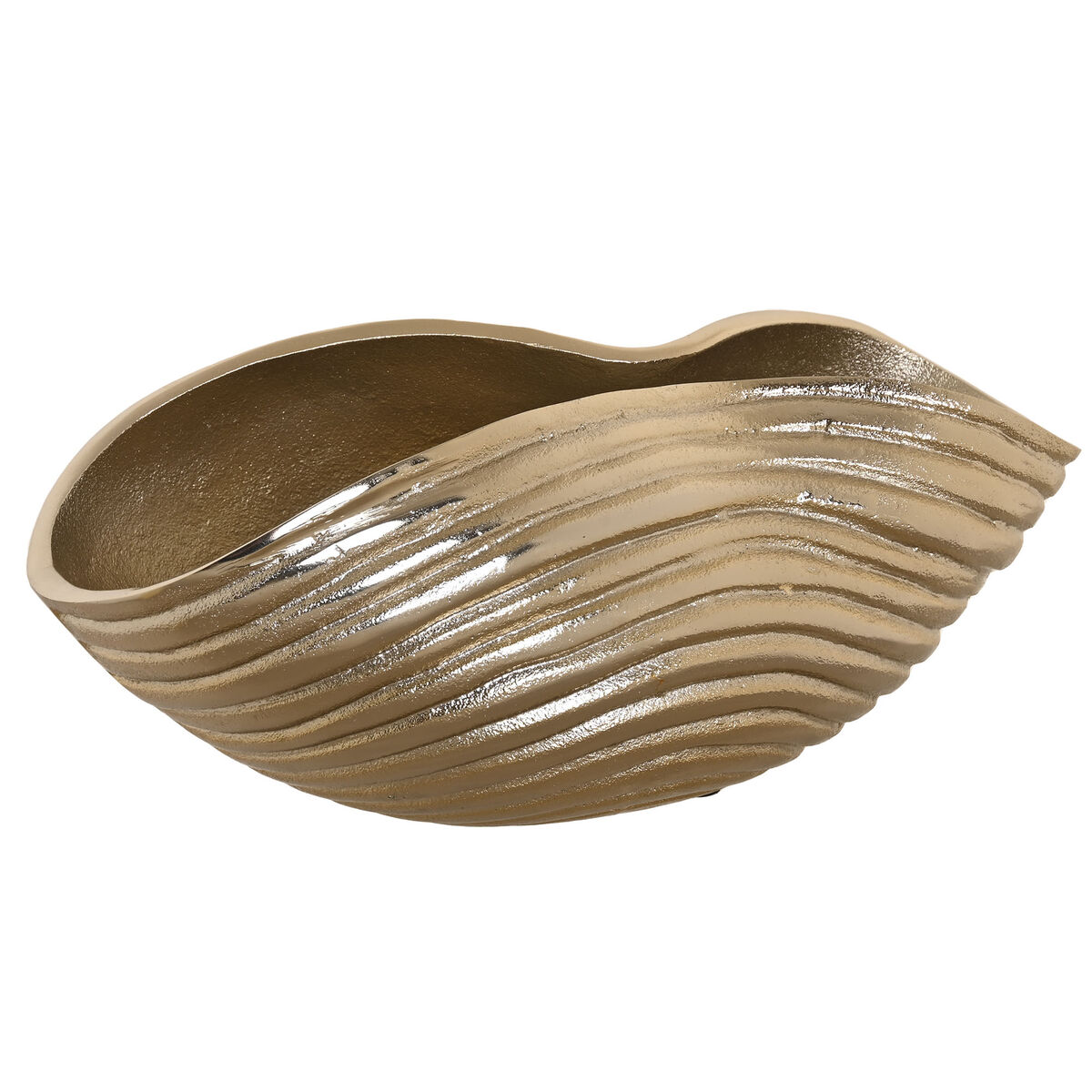 Bordsdekoration Home ESPRIT Gyllene Aluminium 30 x 16 x 14 cm