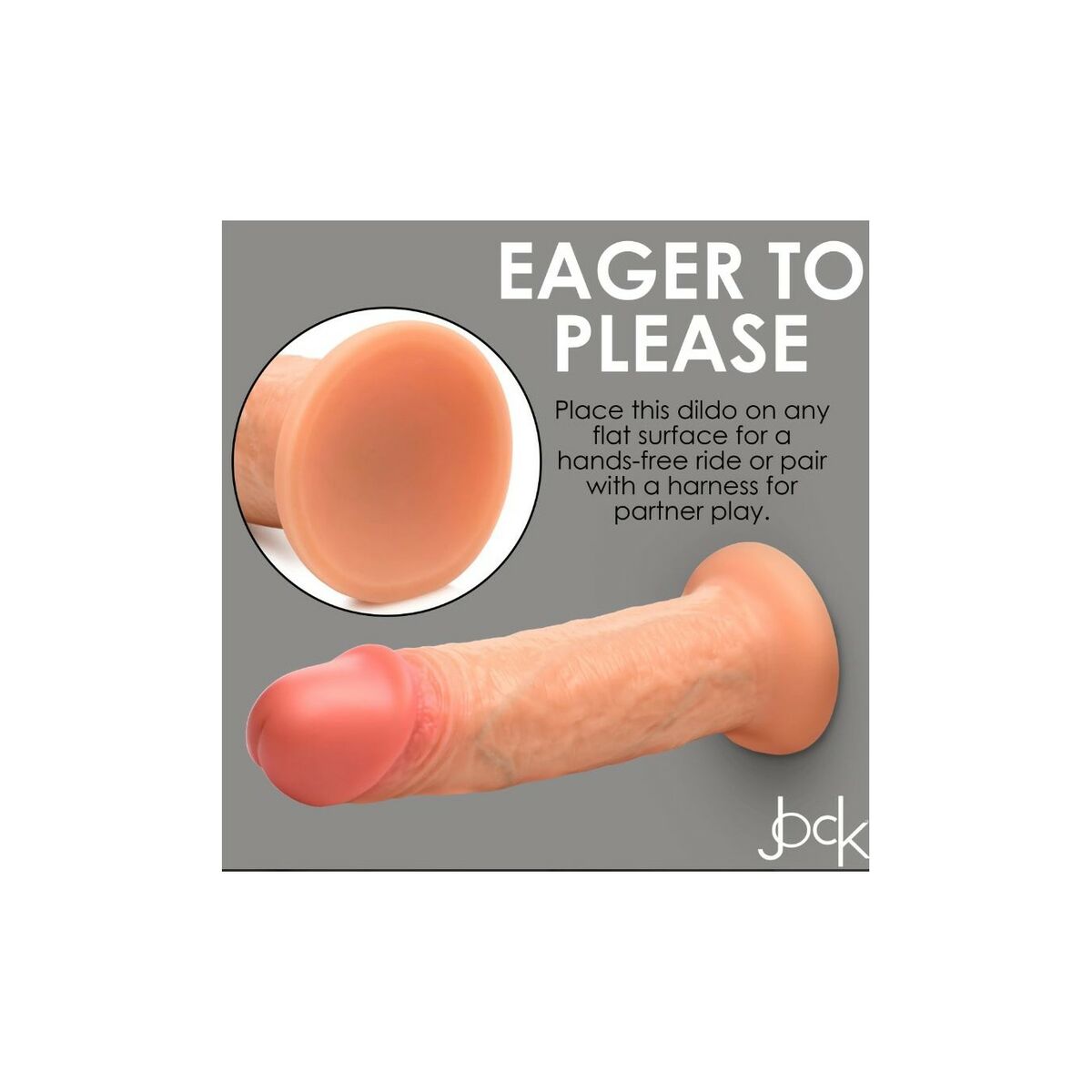 Realistisk dildo XR Silikon Naturell 20,32 cm - 5