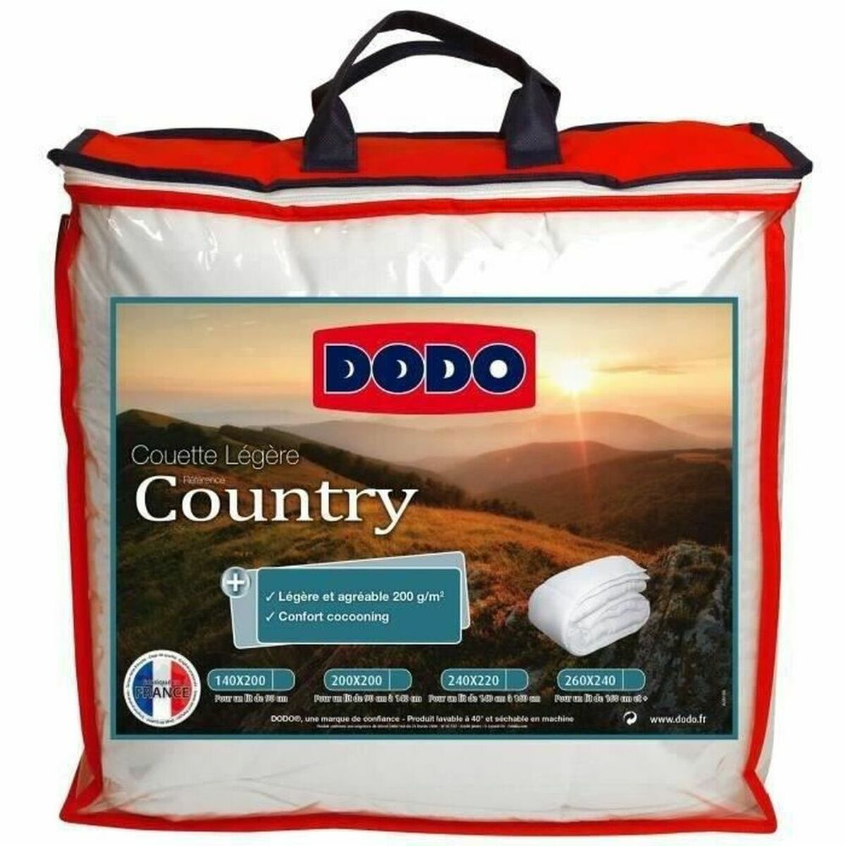 Duntäcke DODO Country Vit 240 x 260 cm - 2