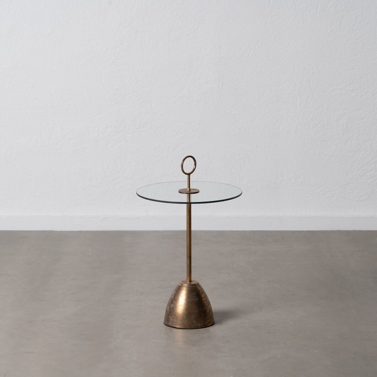 Sidobord Gyllene Glas Järn 40 x 40 x 66 cm - 2