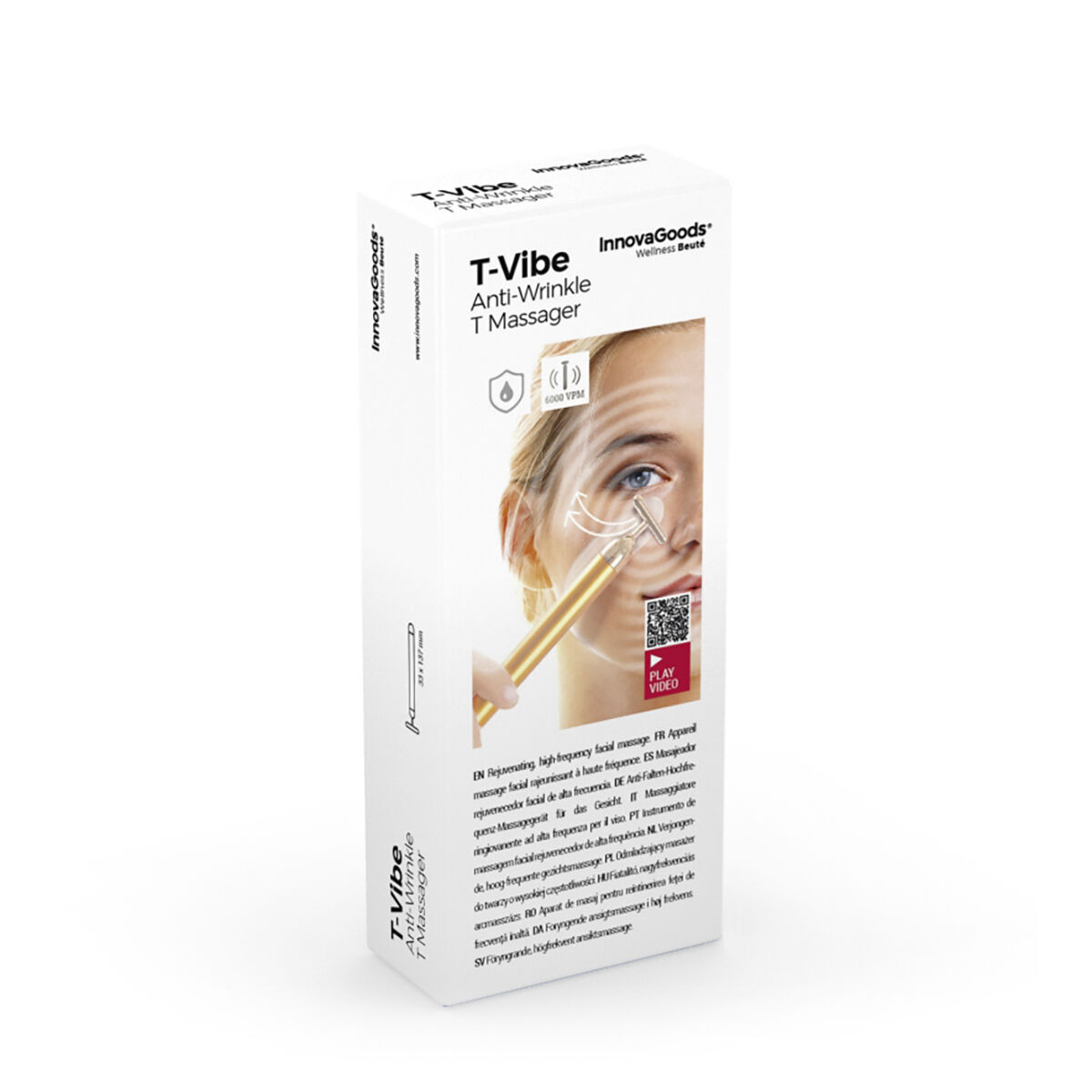 Energigivande ansiktsmassageapparat med hög frekvens T-Vibe InnovaGoods - 14