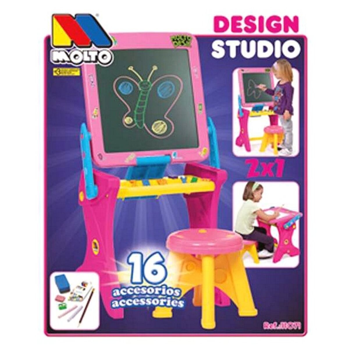Tavla 2 i 1 Design Studio Moltó (90 cm) - 2
