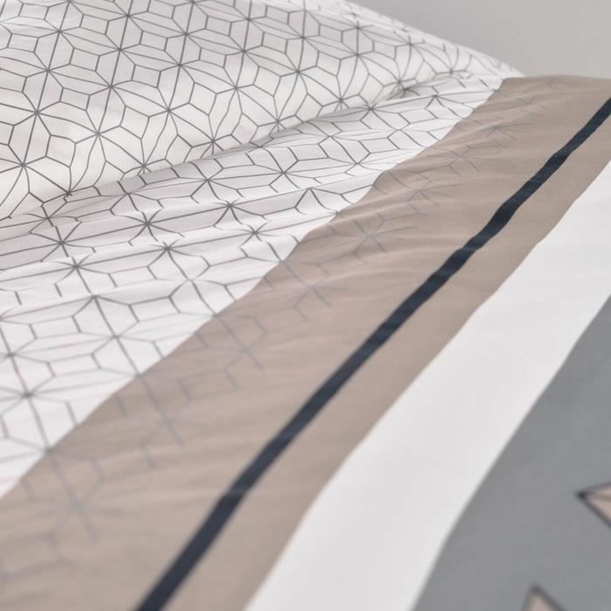 Täckslagsset TODAY Beige 240 x 200 cm Geometrisk - 3