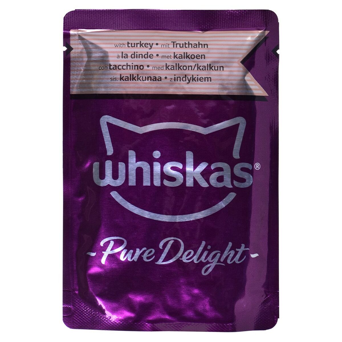 Kattmat Whiskas Pure Delight Kyckling Kalkon Anka Fåglar 40 x 85 g - 12