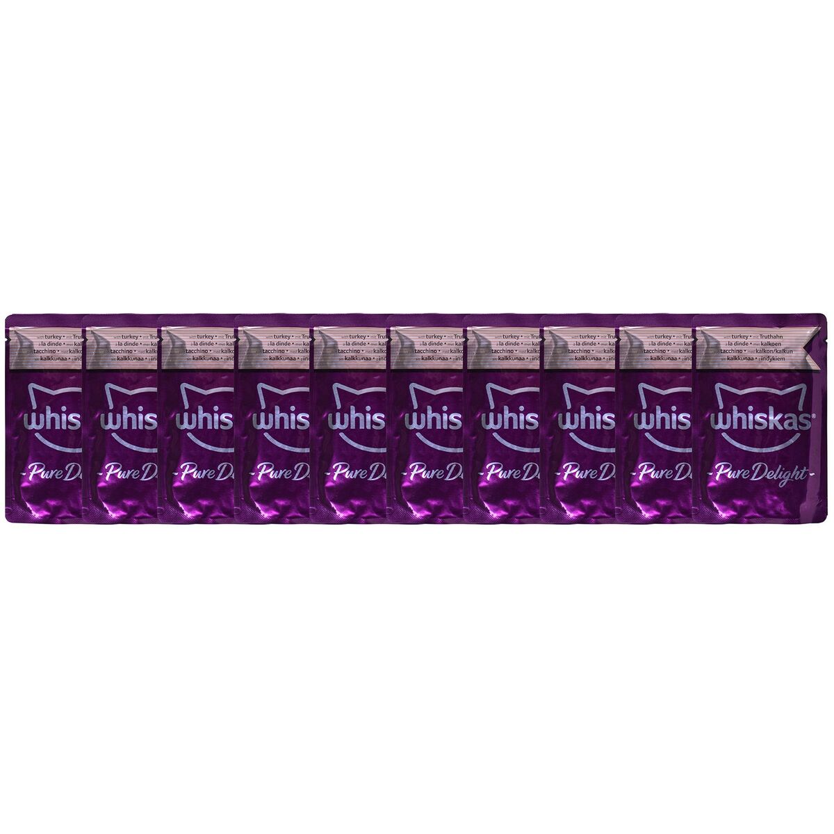 Kattmat Whiskas Pure Delight Kyckling Kalkon Anka Fåglar 40 x 85 g - 4