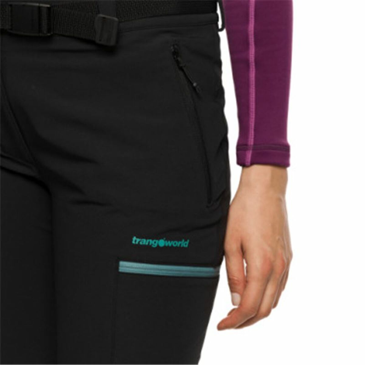 Långa träningsbyxor Trangoworld Vivier Svart Kvinna - 7