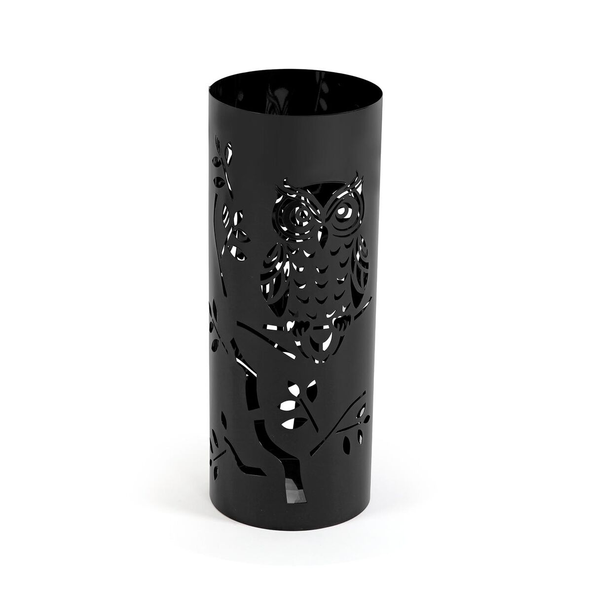 Paraplyställ Versa Svart Ugglefamilj 19 x 49 x 19 cm