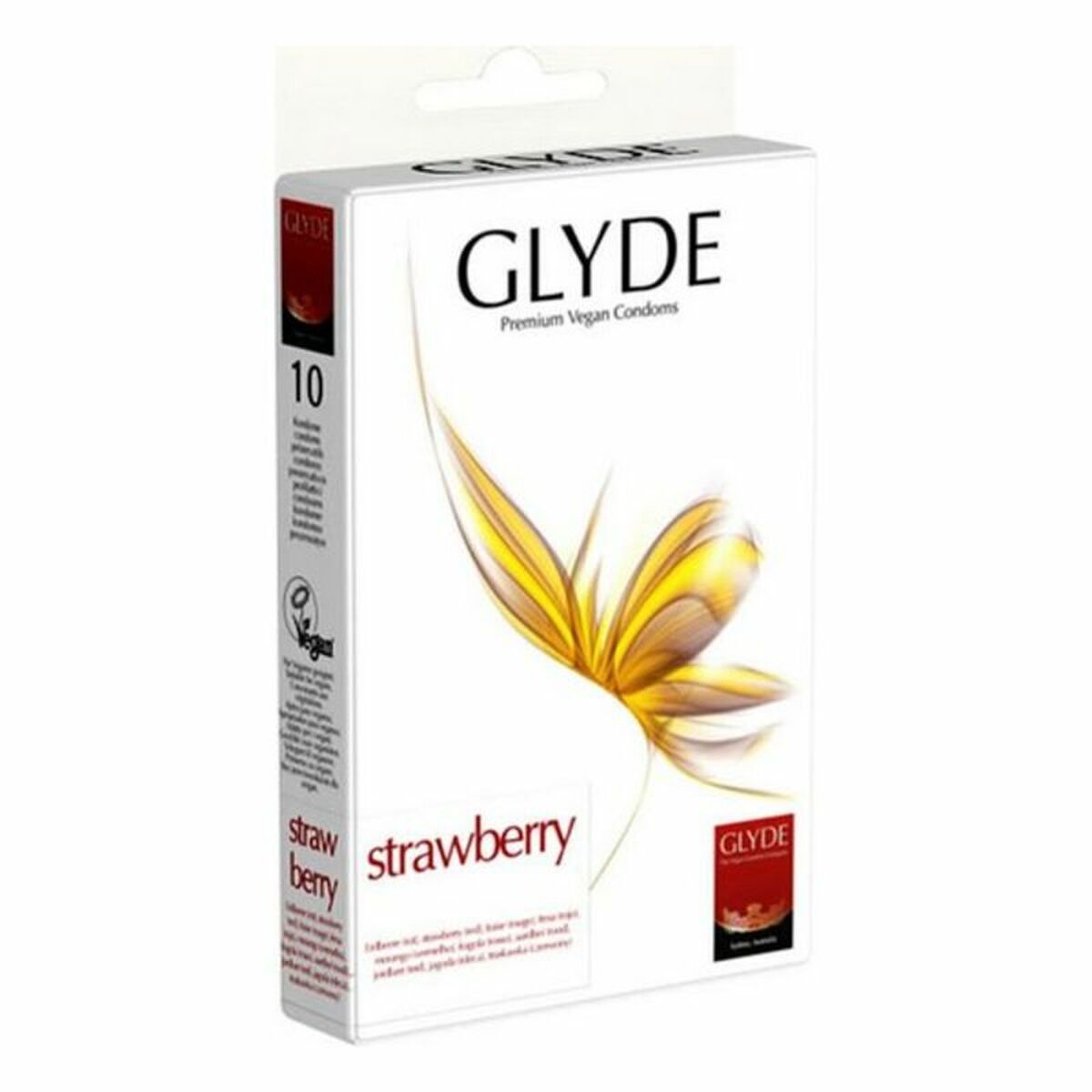 Kondomer Glyde Jordgubbe 18 cm (10 uds) - 2