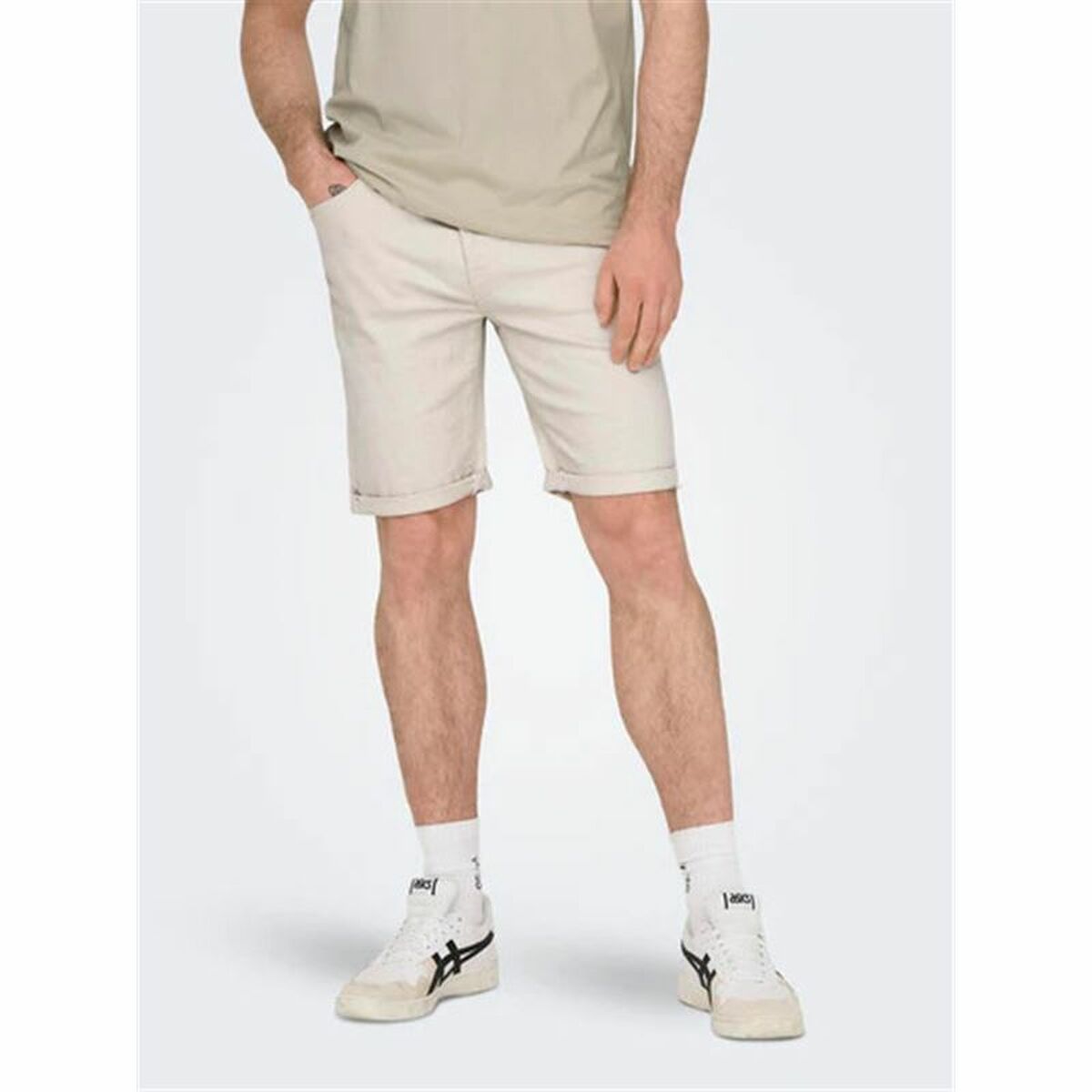 Herrshorts Only & Sons Onsply 9296 Ecru Beige - 3