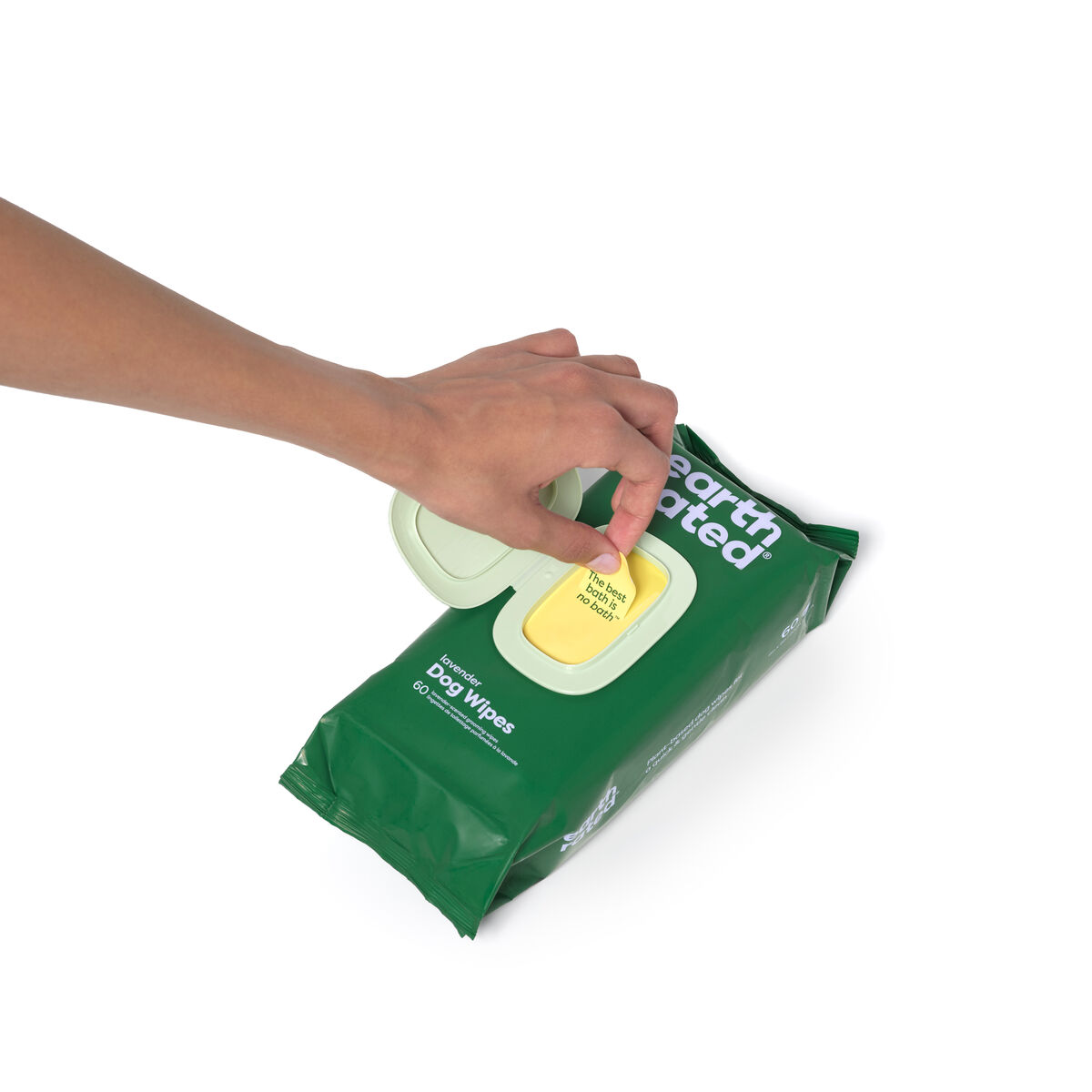 Våtservetter för husdjur Earth Rated Lavendel (60 Delar) - 6
